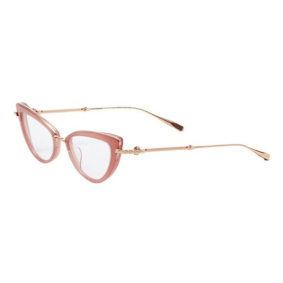 Valentino Accessories - Valentino Eyeglasses Cat Eye Full Rim, Powder Pink/White Gold Frame and Clear